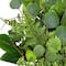 24" Seeded Eucalyptus & Sweet Gum Flowers Spring Artificial Wreath